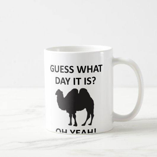 Hump Day Camel Funny Woensdag Mok (Rechts)