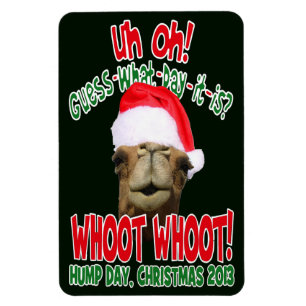 Hump Day Camel Kerst 2013 Flexi Koelkast Magneet