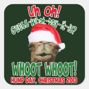 Hump Day Camel Kerst 2013 Stickers