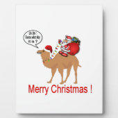 Hump Day Camel Kerstmis met Kerstman Fotoplaat (Voorkant)