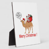 Hump Day Camel Kerstmis met Kerstman Fotoplaat (Zijkant)