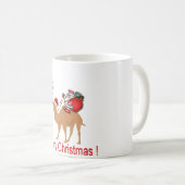 Hump Day Camel Kerstmis met Kerstman Koffiemok (Voorkant rechts)