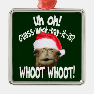 Hump Day Camel Kerstmis Metalen Ornament