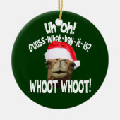 Hump Day Camel kerstversiering Keramisch Ornament (Voorkant)