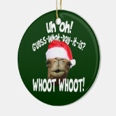 Hump Day Camel kerstversiering Keramisch Ornament (Links)