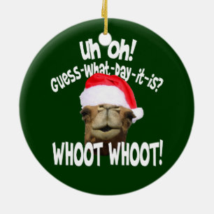 Hump Day Camel kerstversiering Keramisch Ornament
