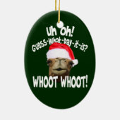 Hump Day Camel kerstversiering Keramisch Ornament (Achterkant)