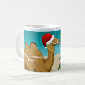 Hump Day Camel met Santa Hat Mok (Voorkant links)