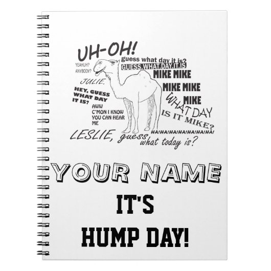HUMP DAY CAMEL NOTITIEBOEK (Voorkant)