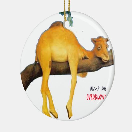 Hump Day Camel ... Overbloed Keramisch Ornament (Links)