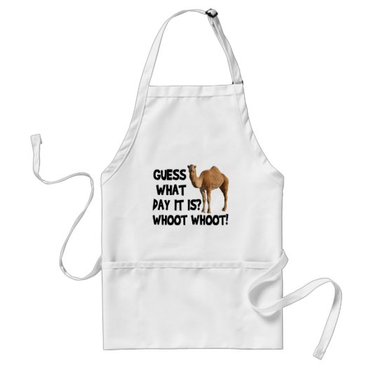 Hump Day Camel raad eens op welke dag het Apron wo Standaard Schort (Voorkant)