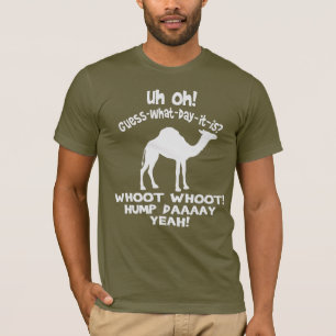 Hump Day Camel raad eens op welke dag het T-shirt
