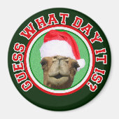Hump Day Camel Raad eens welke dag het is Kerstmis Magneet (Voorkant)