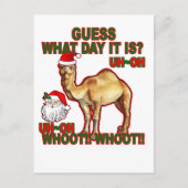 Hump Day Camel Santa Christmas T-shirt NJ.png Feestdagenkaart (Voorkant)