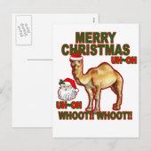 Hump Day Camel Santa Christmas T-shirt NM.png Feestdagenkaart (Voorkant / Achterkant)