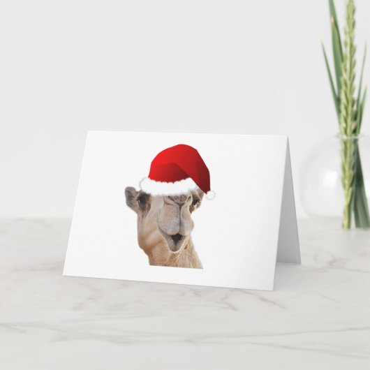 Hump Day Camel Santa Claus Pet Feestdagen Kaart (Voorkant)