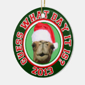 Hump Day Camel Santa Kerstmis 2013 Keramisch Ornament (Links)