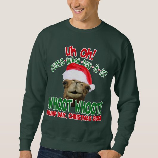 Hump Day Camel Santa kerstshirt Trui (Voorkant)