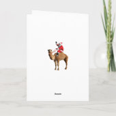 Hump Day Camel & Santa Merry Christmas Kaart (Achterkant)