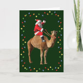 Hump Day Camel & Santa Merry Christmas Kaart (Voorkant)