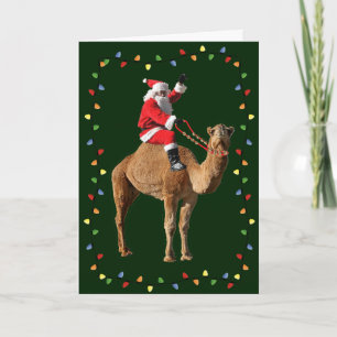 Hump Day Camel & Santa Vrolijk Kerstfeest Kaarten