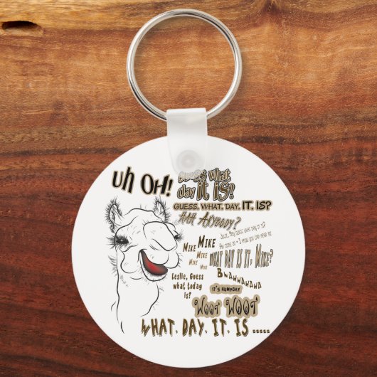 Hump Day Camel Sleutelhanger (Voorkant)