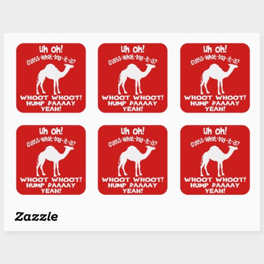 Hump Day Camel Stickers (Vel)