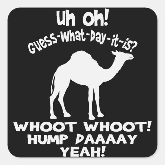 Hump Day Camel Stickers (Voorkant)