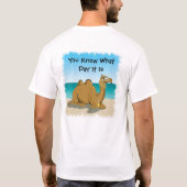 "Hump Day" Camel T-shirt (Achterkant)