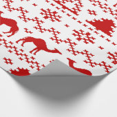 Hump Day Camel Ugly kerstSweater Cadeaupapier (Hoek)