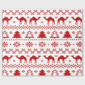 Hump Day Camel Ugly kerstSweater Cadeaupapier (Vlak)