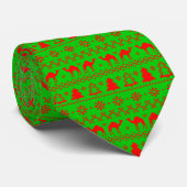 Hump Day Camel Ugly kerstSweater Necktie Stropdas (Opgerold)