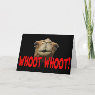 Hump Day Camel Whoot Wenskaart Kaart