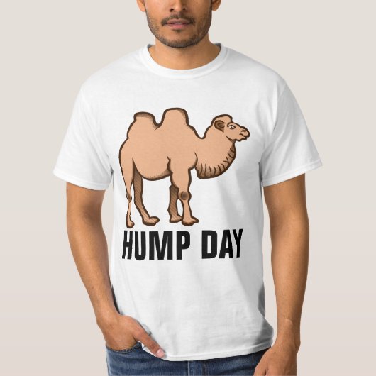 HUMP DAY, grappige T-shirts (Voorkant)