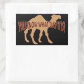 HUMP DAY HUMP DAY CAMEL RECHTHOEKIGE STICKER (Tas)