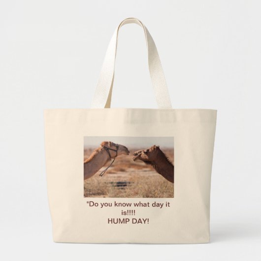 Hump Day-kamels Grote Tote Bag (Voorkant)