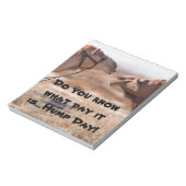 Hump Day-kamels Notitieblok (Linkerzijde)