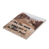 Hump Day-kamels Tegeltje (Zijkant)