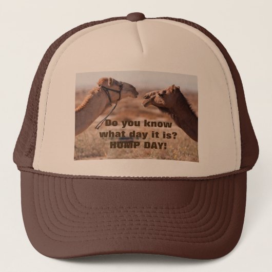 Hump Day-kamels Trucker Pet (Voorkant)