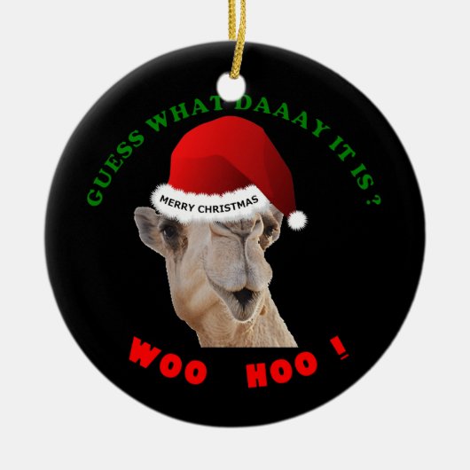 Hump Day kerstversiering CAmel Keramisch Ornament (Voorkant)