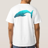 Hump rugwalvis - Blauw T-shirt (Achterkant)