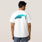 Hump rugwalvis - Blauw T-shirt (Achterkant volledig)