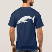 Hump rugwalvis - White Silhouette T-shirt (Achterkant)