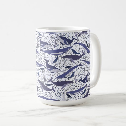 Humpback and Fin Whales Koffiemok (Voorkant rechts)