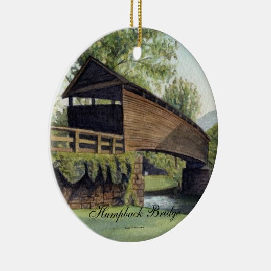 Humpback Bridge Keramisch Ornament (Rechts)