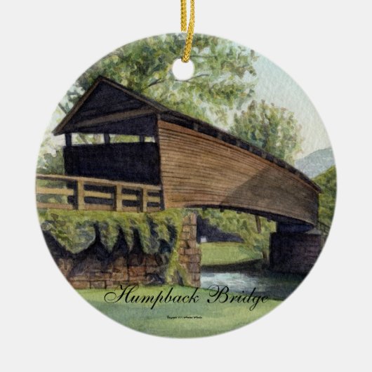 Humpback Bridge Keramisch Ornament (Voorkant)