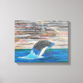 HUMPBACK CANVAS AFDRUK