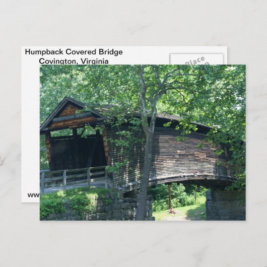 Humpback Covered Bridge Briefkaart (Voorkant / Achterkant)