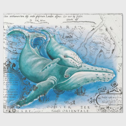 Humpback Family  Map Cadeaupapier (Vlak)
