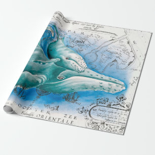 Humpback Family  Map Cadeaupapier